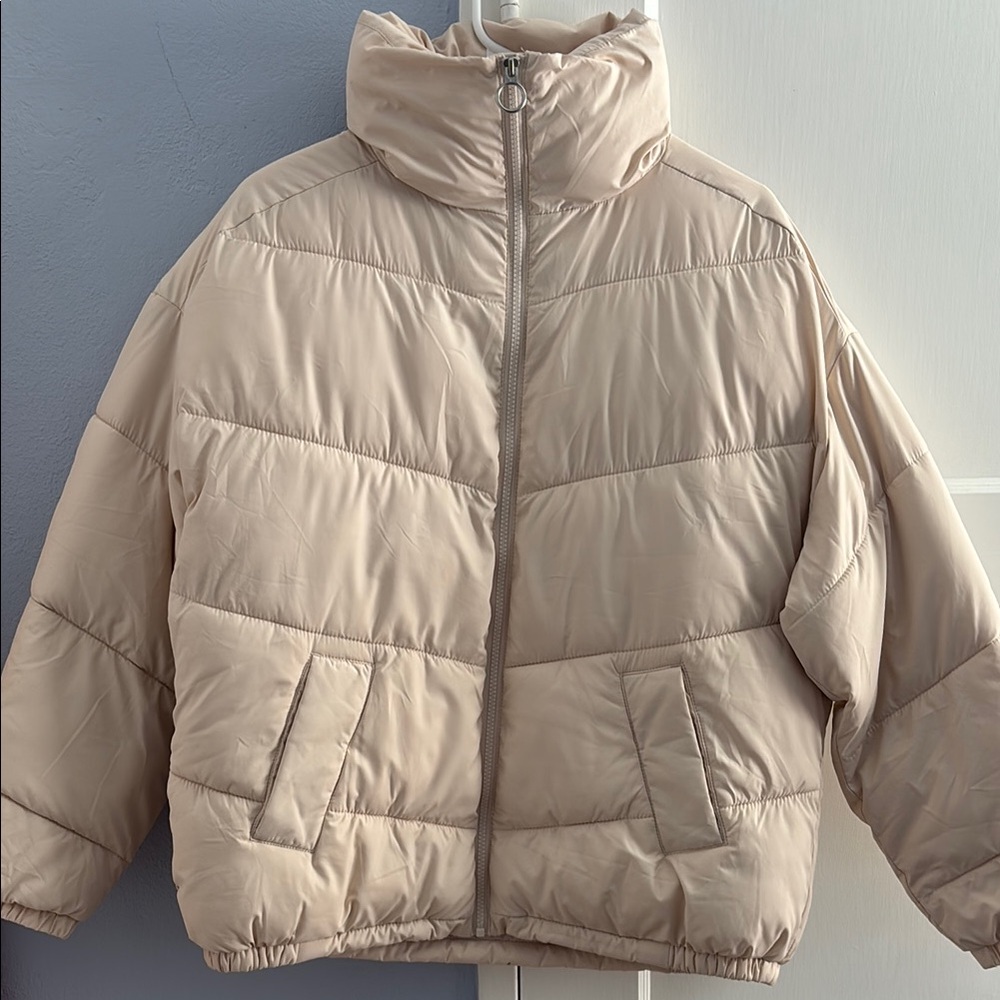 Beige Puffer Jacket